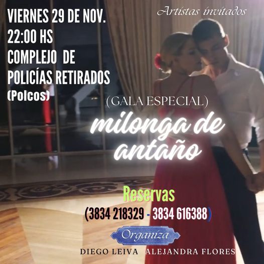 Gala Especial Milonga de Antaño en Polcos